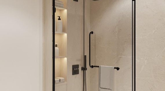 Swing Door Shower Enclosure