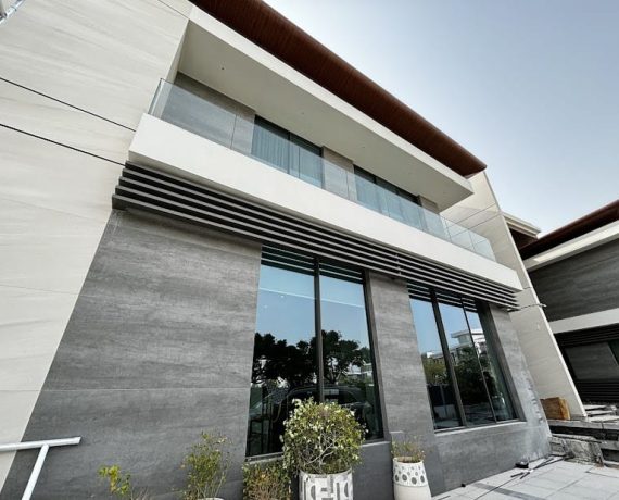 Aluminium Slimline Window Sauc Minimal System, Glass Balustrade Railing Schuco System, Aluminium Horizontal Louver Gulf Extrusions